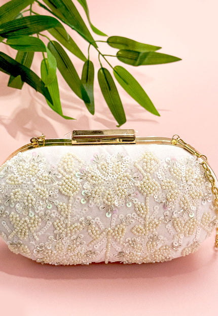 White Orchid Clutch