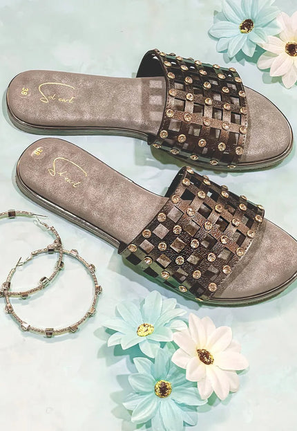 Autumn Mesh - Metallic Grey