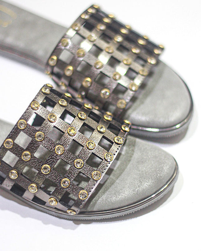 Autumn Mesh – Metallic Grey