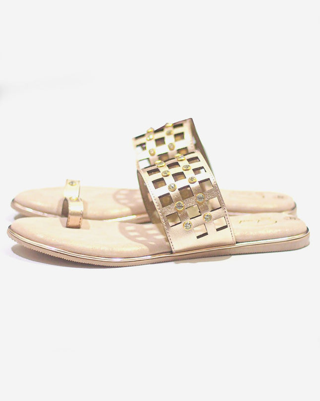 Autumn Mesh – Rose Gold Open Toe