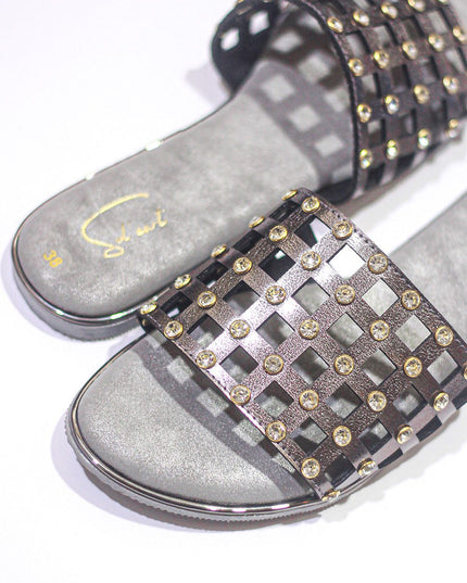 Autumn Mesh – Metallic Grey