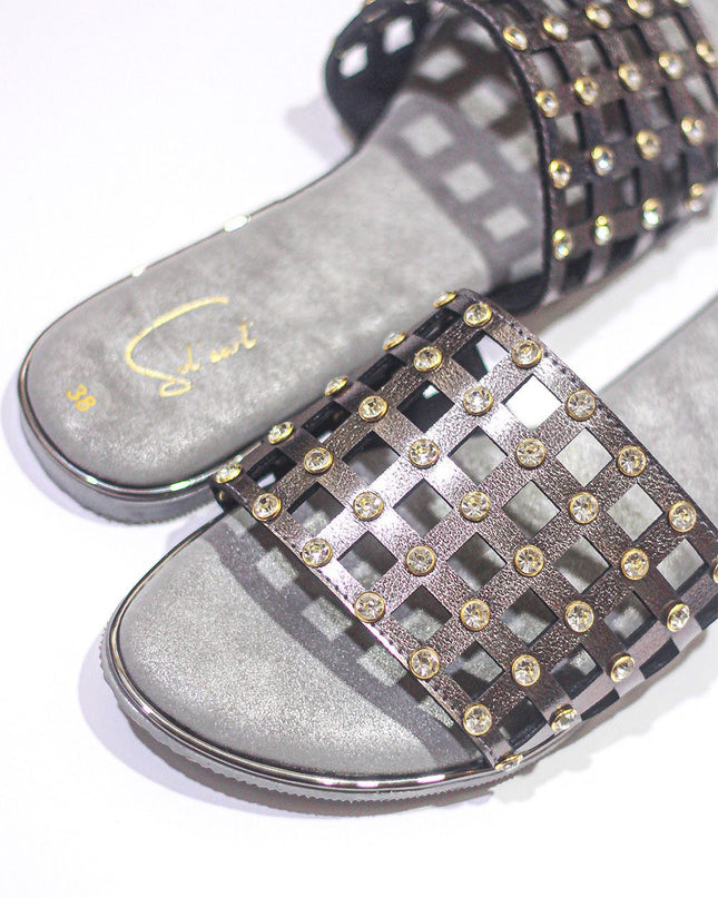 Autumn Mesh – Metallic Grey