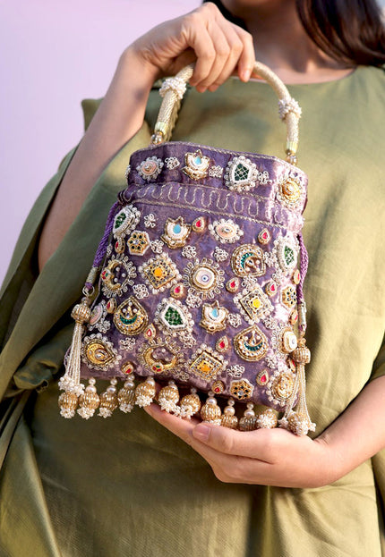 Lilac Queen Potli