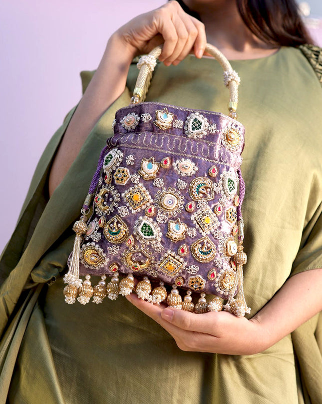 Lilac Queen Potli