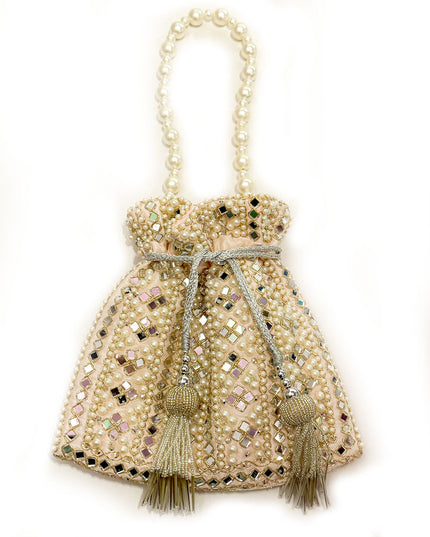 Mirror Pearl Pink potli